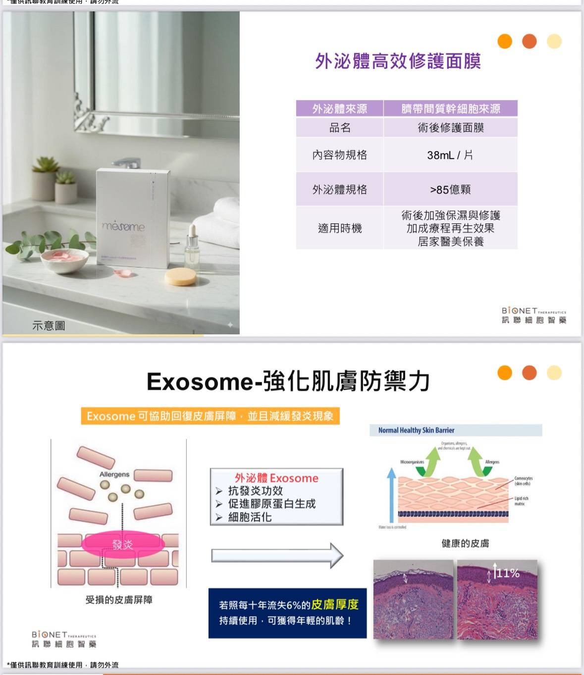 外泌體面膜介紹